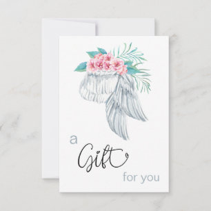 *~* Floral Bouquet Angel Wing Gift Certificate