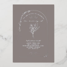 Floral Bouquet Arch Amethyst Wedding