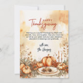 Floral Bouquet Arrangement Custom Thanksgiving Feestdagenkaart (Voorkant)