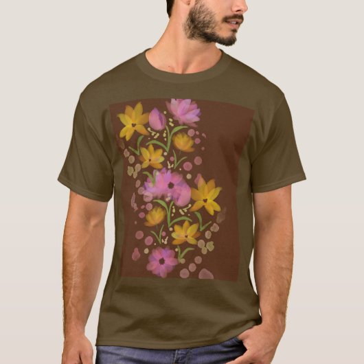 FLORAL BOUQUET ART T-SHIRT (Voorkant)