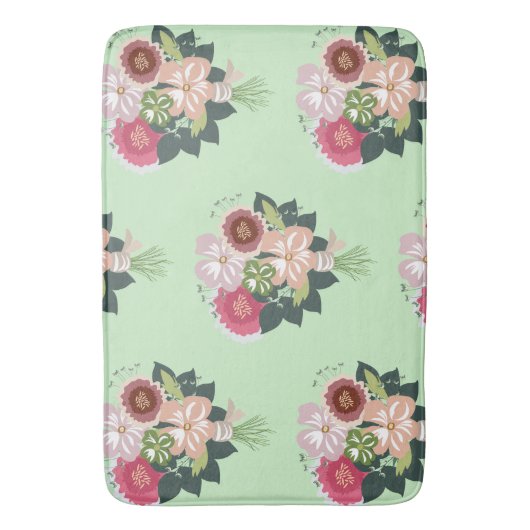 Floral Bouquet Badmat (Voorkant Verticaal)