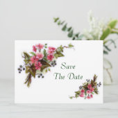 Floral Bouquet bespaart de datum Save The Date (Staand voorkant)