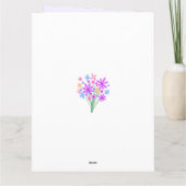 Floral Bouquet Birthday Card Kaart (Achterkant)