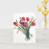 Floral Bouquet Blank Kaart (Gele Bloem)