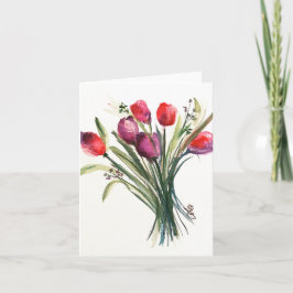 Floral Bouquet Blank Kaart