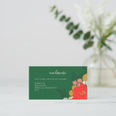Floral Bouquet Bridal Shower Invitation Insert Informatiekaartje (Staand voorkant)
