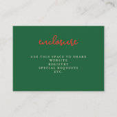 Floral Bouquet Bridal Shower Invitation Insert Informatiekaartje (Voorkant)