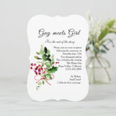 Floral Bouquet Casual Opvanguitnodiging Kaart (Staand voorkant)