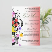 Floral Bouquet Civil Union Kaart (Staand voorkant)