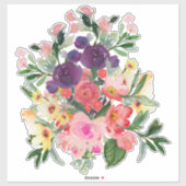  Floral Bouquet | Digitaal schilderen door de kerr Sticker (Vel)