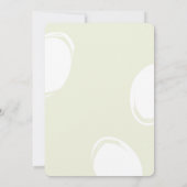 Floral Bouquet Easter Party Kaart (Achterkant)