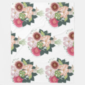 Floral Bouquet Fleece Deken (Voorkant)