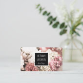 Floral Bouquet Florist Event Design Visitekaartje (Staand voorkant)