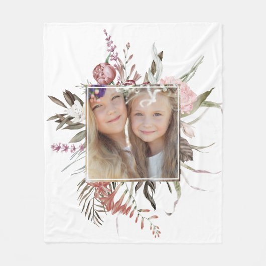 Floral Bouquet foto Fleece Deken (Voorkant)