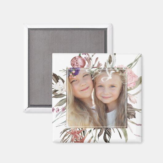 Floral Bouquet foto Magneet (Voorkant / Achterkant)