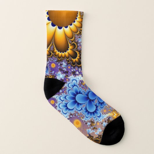 Floral Bouquet Fractal Sokken (Links binnenkant)