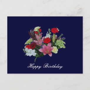 Floral Bouquet gelukkige verjaardag Briefkaart