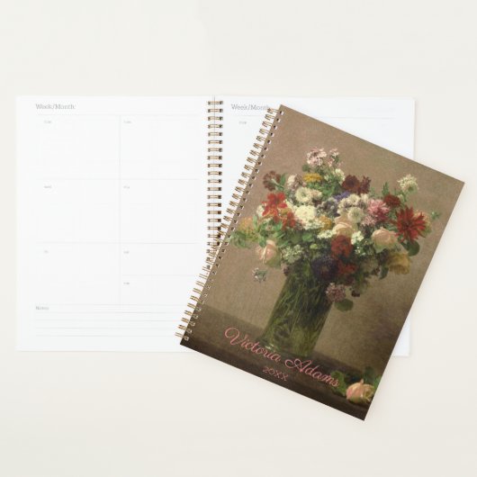 Floral Bouquet - Gepersonaliseerde Franse Fine Art Planner (Display)