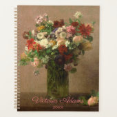 Floral Bouquet - Gepersonaliseerde Franse Fine Art Planner (Voorkant)