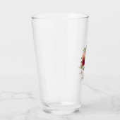 Floral bouquet gepersonaliseerde monogram letter A Glas (Rechts)