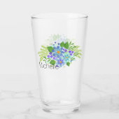 Floral Bouquet Glas (Achterkant)