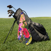 Floral Bouquet Golf Balls Golfhanddoek (Groen)