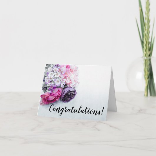 Floral Bouquet Greeting Card Kaart (Voorkant)