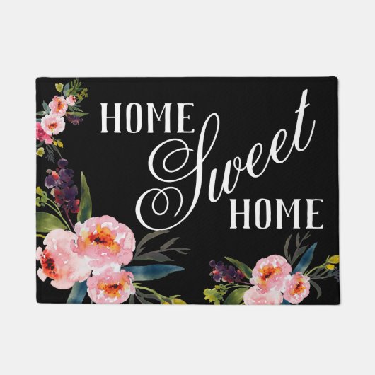 Floral Bouquet Home Sweet Home Deurmat (Voorkant)