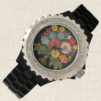 Floral Bouquet Horloge