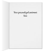 Floral Bouquet in Milk Fles Editable Note Kaart (Binnen (Rechts))