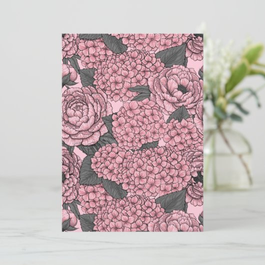 Floral bouquet in roze (Staand voorkant)