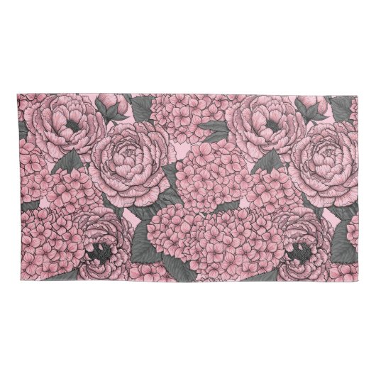 Floral bouquet in roze kussensloop (Achterkant-Rechts)