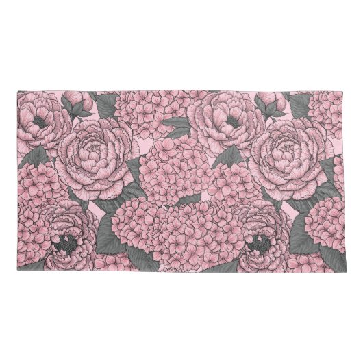 Floral bouquet in roze kussensloop (Achterkant-Links)