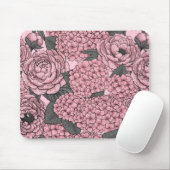 Floral bouquet in roze muismat (Met muis)