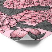 Floral bouquet in roze poster (Hoek)