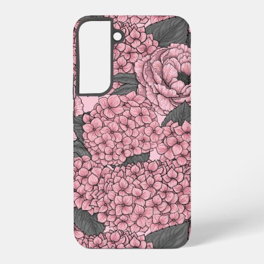 Floral bouquet in roze samsung galaxy hoesje (Achterkant)