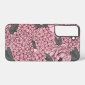 Floral bouquet in roze samsung galaxy hoesje (Achterkant horizontaal)