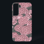 Floral bouquet in roze samsung galaxy hoesje<br><div class="desc">Handgetekende pony en brandkranen,  vector naadloos patroon</div>