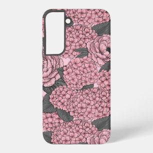 Floral bouquet in roze samsung galaxy hoesje