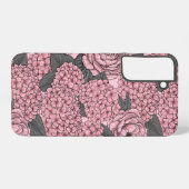Floral bouquet in roze samsung galaxy hoesje (Achterkant horizontaal)