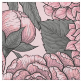 Floral bouquet in roze stof (Close Up)