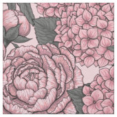 Floral bouquet in roze stof (Swatch)