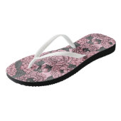 Floral bouquet in roze teenslippers (Schuin)
