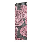 Floral bouquet in roze thermosbeker (Gedraaid links)