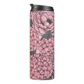 Floral bouquet in roze thermosbeker (Geroteerd rechts)