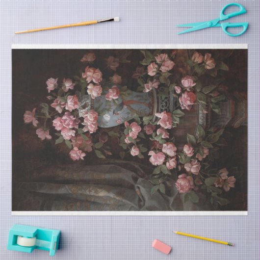 Floral bouquet in zwart ontkoppelpapier tissuepapier (Craft)