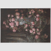 Floral bouquet in zwart ontkoppelpapier tissuepapier (Voorkant)