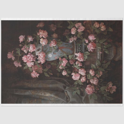 Floral bouquet in zwart ontkoppelpapier tissuepapier (Voorkant)