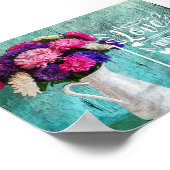 Floral Bouquet | Liefde Anchors De sol Poster (Hoek)