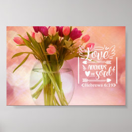 Floral Bouquet | Liefde Anchors De sol Poster